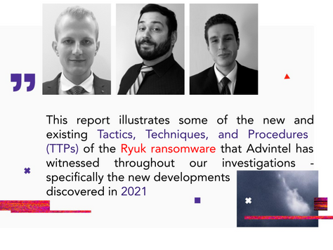 Adversary Dossier: Ryuk Ransomware Anatomy of an Attack in 2021